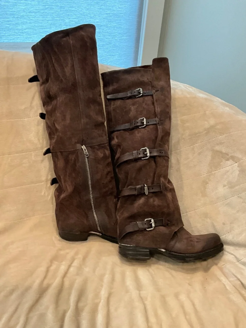 A.S. 98 Shaylynn Knee High Chocolate Boots. Size 38 (7.5-8) NEW!